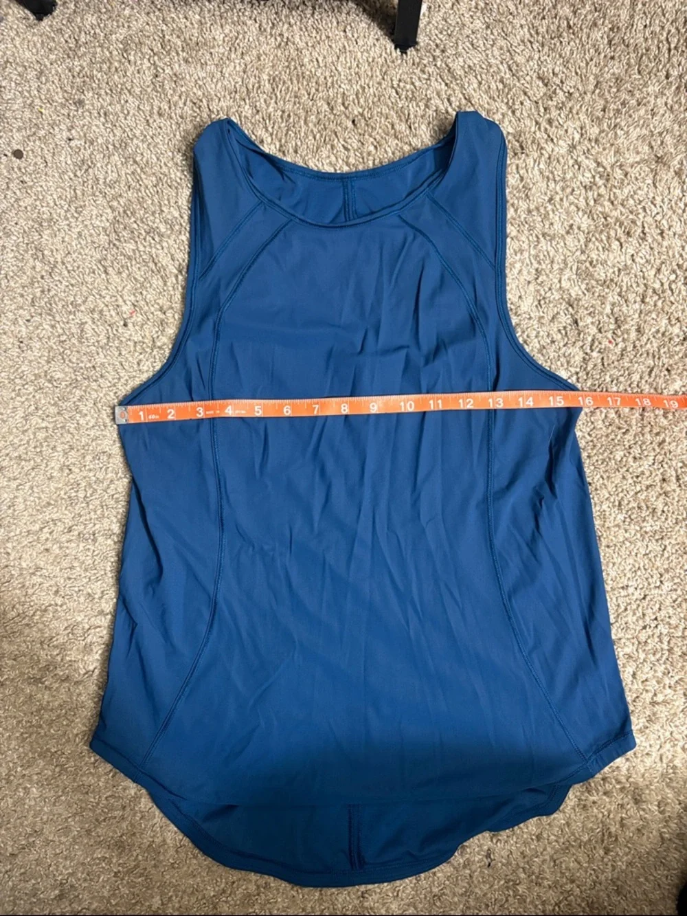 Lululemon Blue Sculpt Tank P2P 16” - Picture 3 of 3